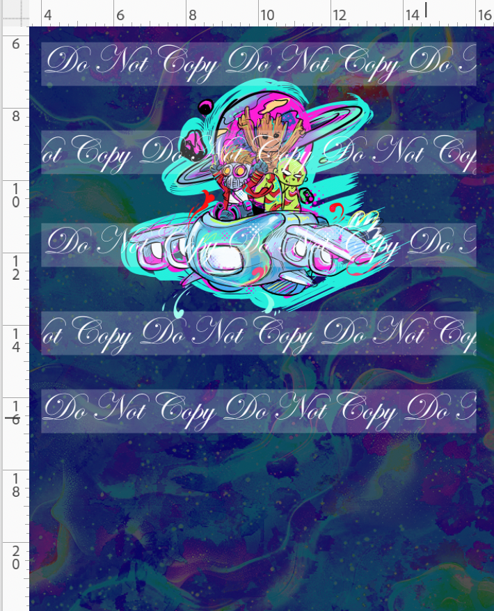 Kawaii Lord of the Galaxy - panel - navy - space ship - CHILD