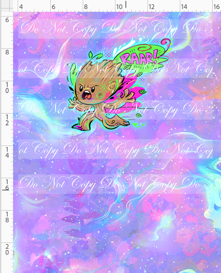 Kawaii Lord of the Galaxy - panel - purple - raar - CHILD