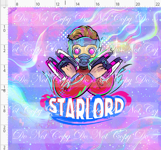 Kawaii Lord of the Galaxy - panel - purple - starlord - ADULT