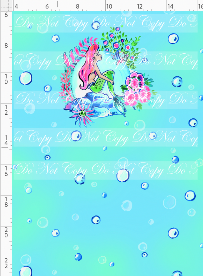 LP Inspired-Mermaid-panel-side profile with moon-blue-child