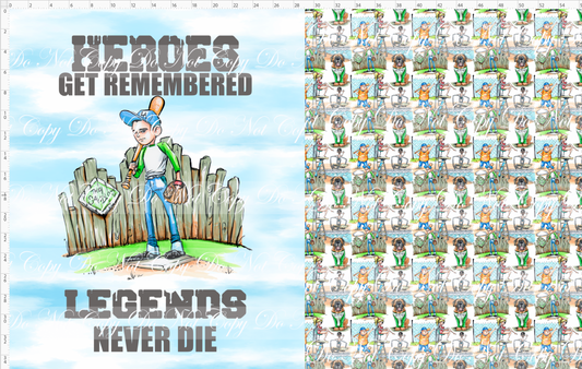 Legends Never Die - Childrens Blanket Panel 58W x 36H
