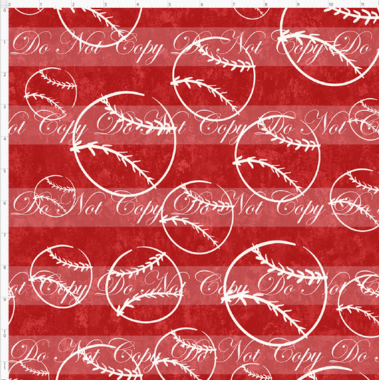 Legends Never Die - Red Baseball Coordinate