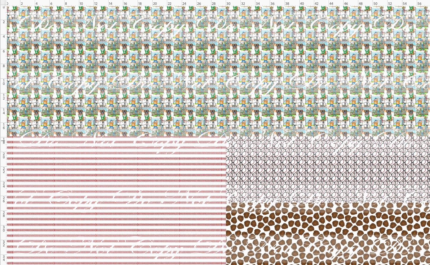 Legends Never Die - Tiny Yard Rapport Panel 58W x 36H