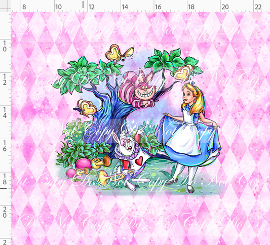 Lost in Wonderland-Panel-Main Character-Pink-Adult