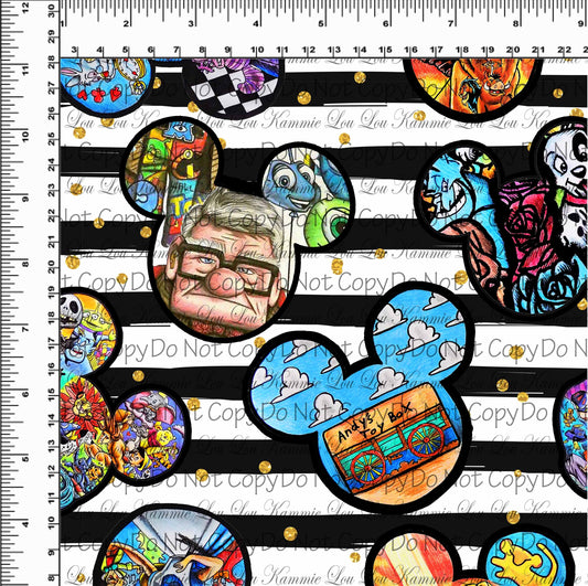 Magic Art - Art Heads - BW Stripe