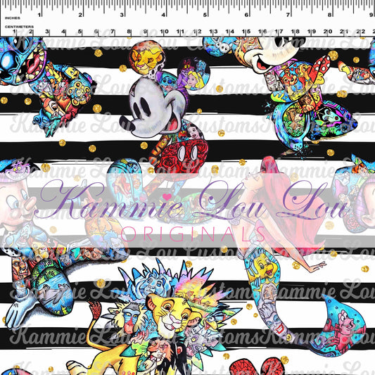 Magic Art - Main Character Toss - B&W Stripe