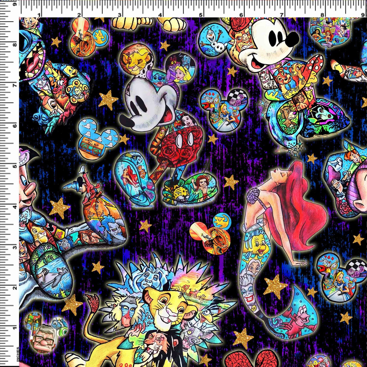 Magic Art - Main Character Toss - Black Grunge - No Glitter