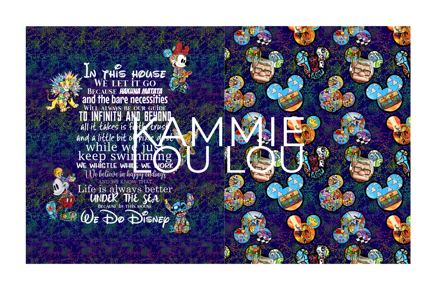 Magic Art Finale - In this House - Childrens Blanket Panel 58W x 36H