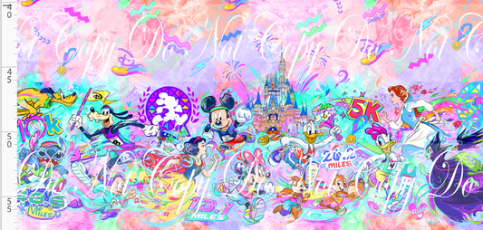 Magical Miles - double border - peach