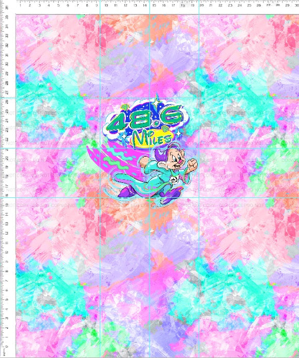 Magical Miles - panel - peach - dope 48.6 - adult