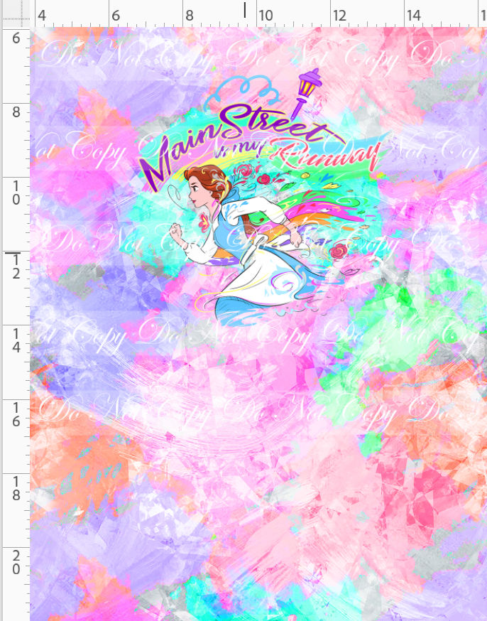 Magical Miles - panel - peach - mainstreet runway - CHILD