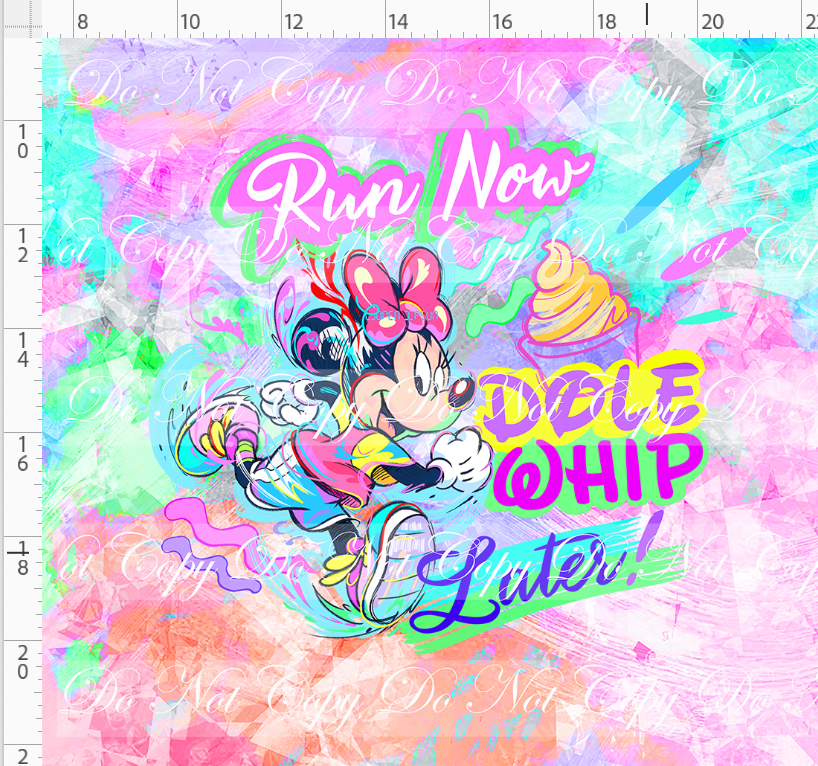 Magical Miles - panel - peach - run now dole whip later - ADULT