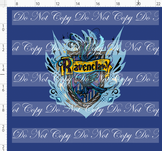 Magical Mischief-panel-blue crest-blue solid background-adult