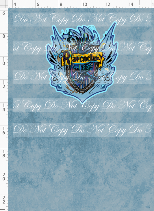 Magical Mischief-panel-blue crest-simple background-child