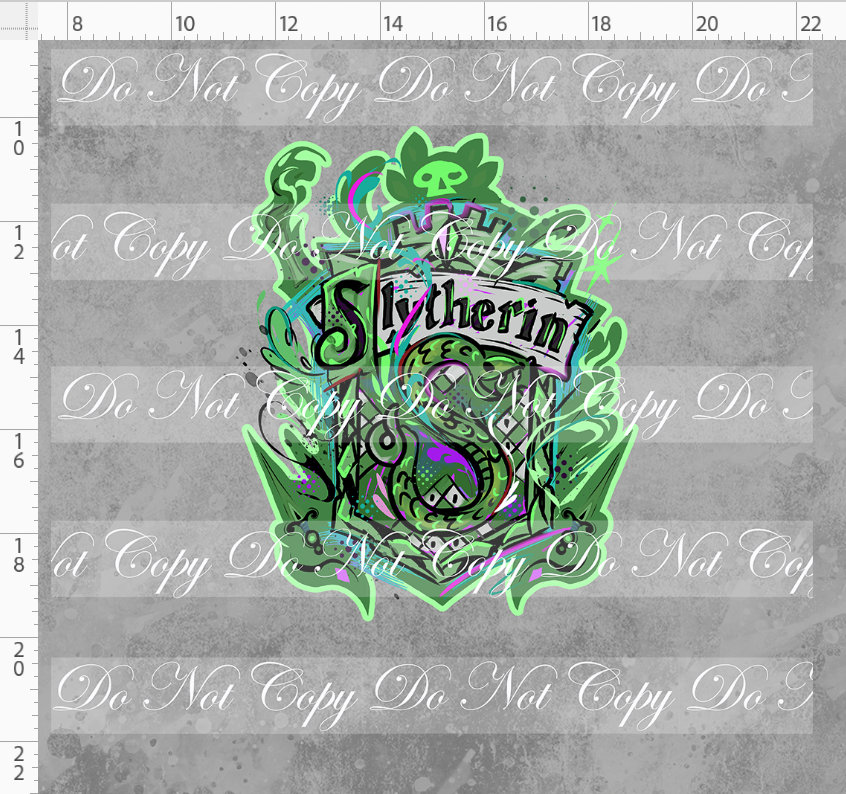 Magical Mischief-panel-green crest-simple background-adult