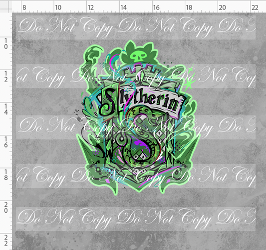 Magical Mischief-panel-green crest-simple background-adult