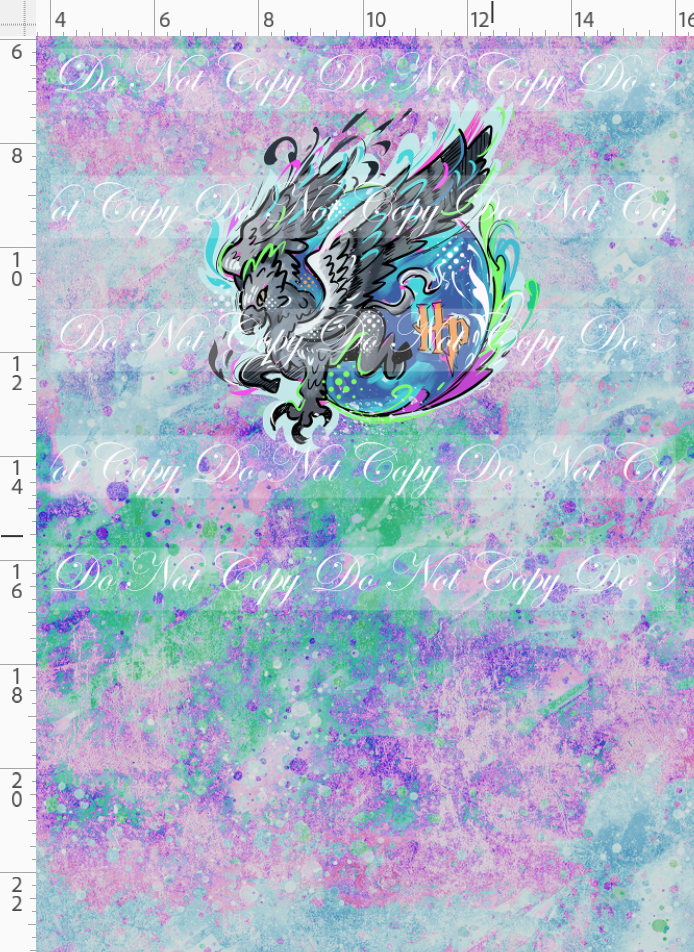Magical Mischief-panel-hippo-multicolor simple background-child