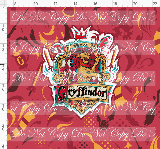 Magical Mischief-panel-red crest-red house background-adult