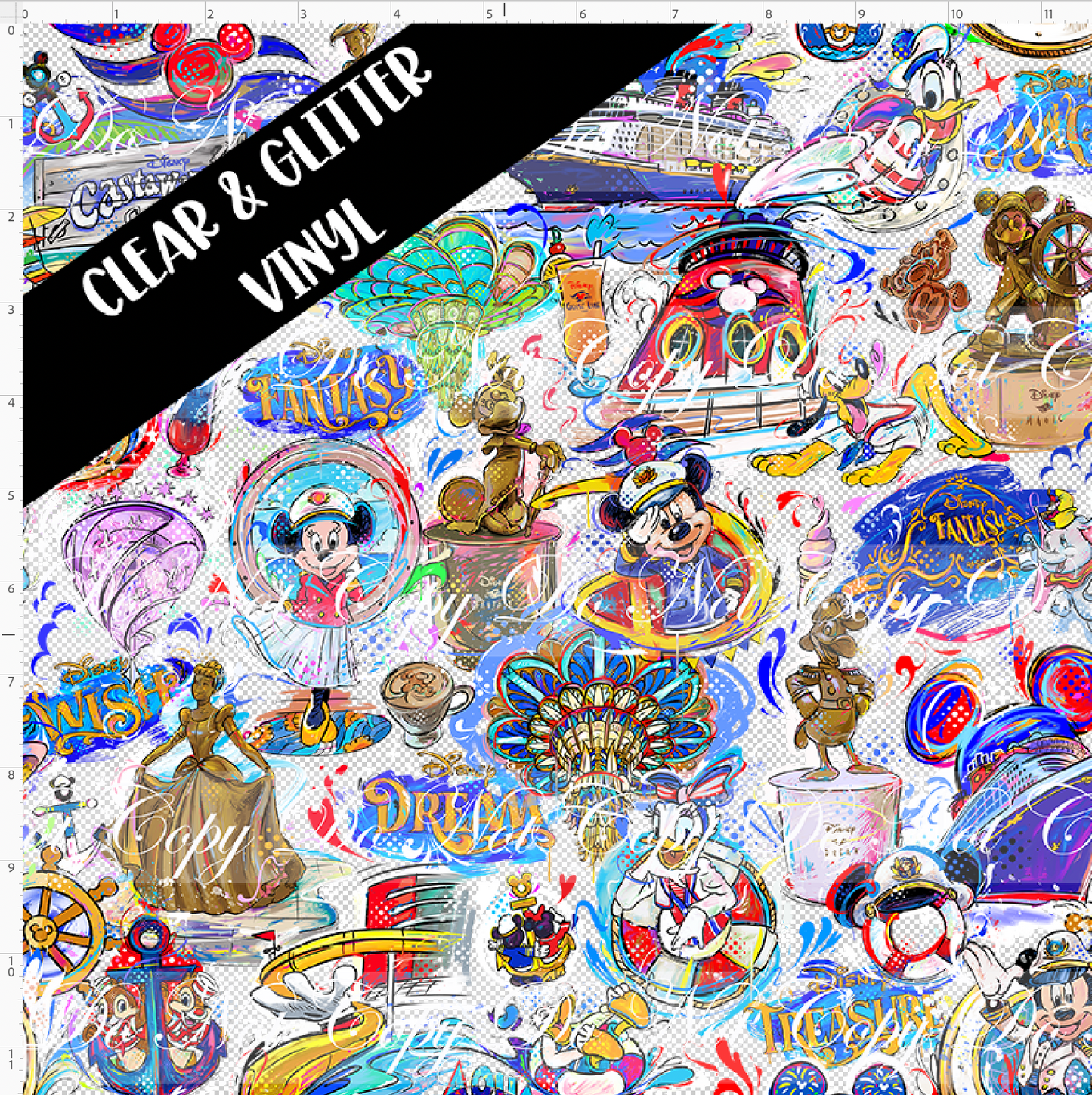 Magical Voyages - Main - regular scale - CLEAR & GLITTER VINYL