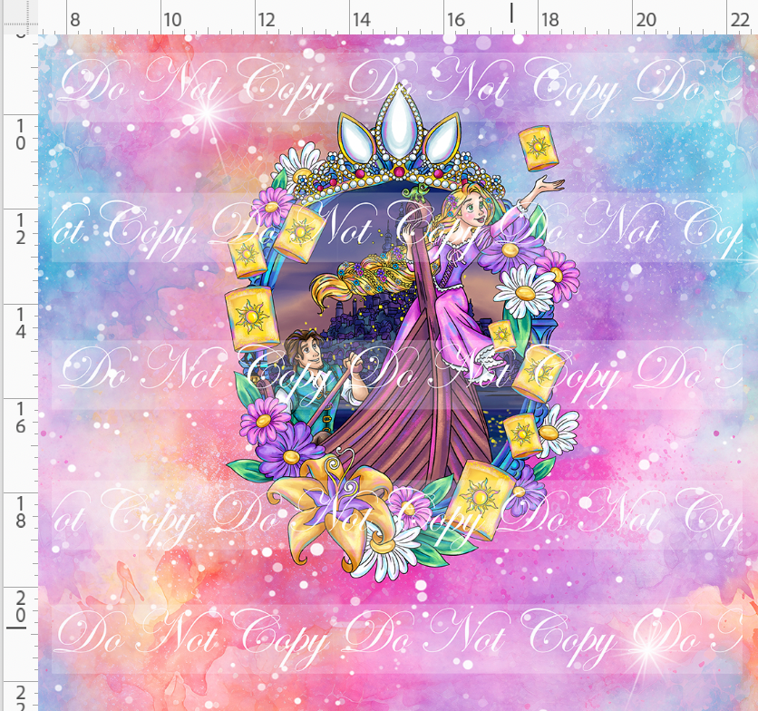 Maiden in the Tower - panel - pink - frame - ADULT