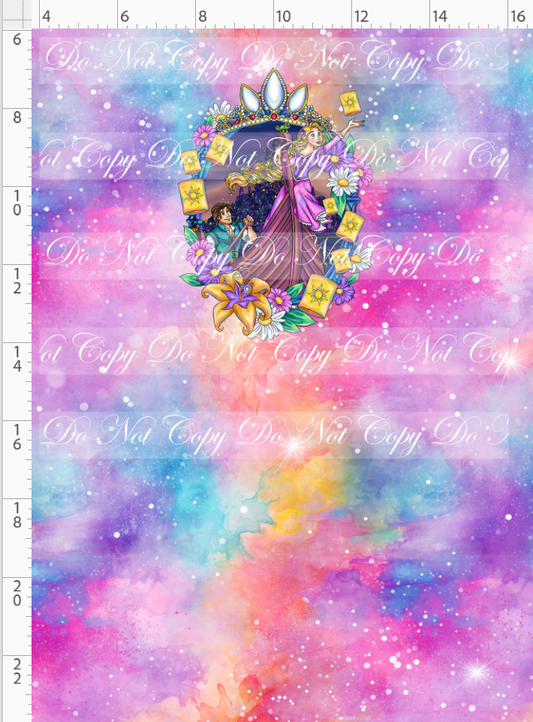 Maiden in the Tower - panel - pink - frame - CHILD