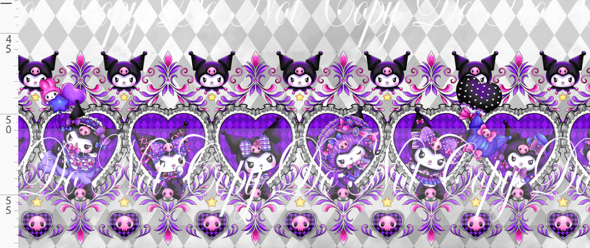 Mini Mischief - Double border - grey