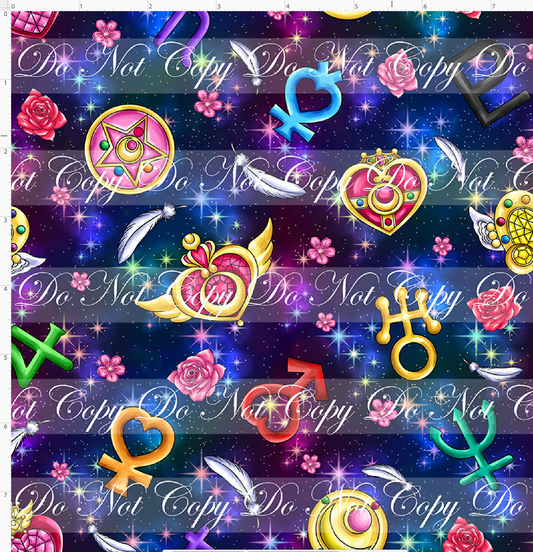 Moon Prism Magic - Symbols - Navy - small Scale