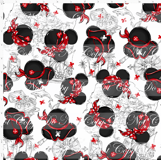 Mouse Pirates and Friends-Pirate Heads-regular scale