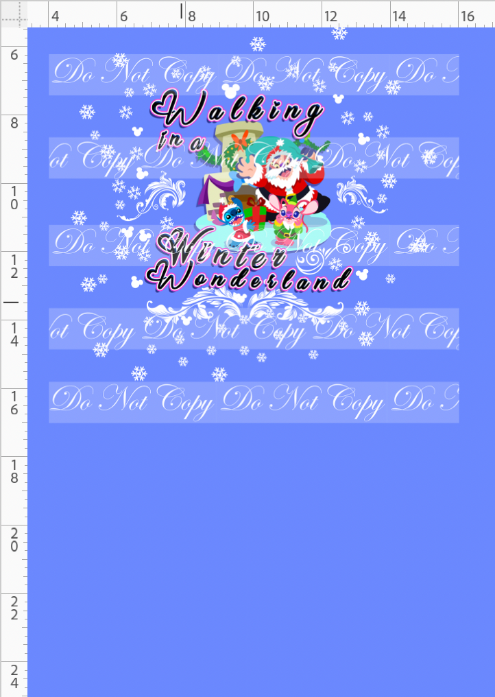 My Favorite Time of the Year - panel - blue guy - winter wonderland - cornflower - child