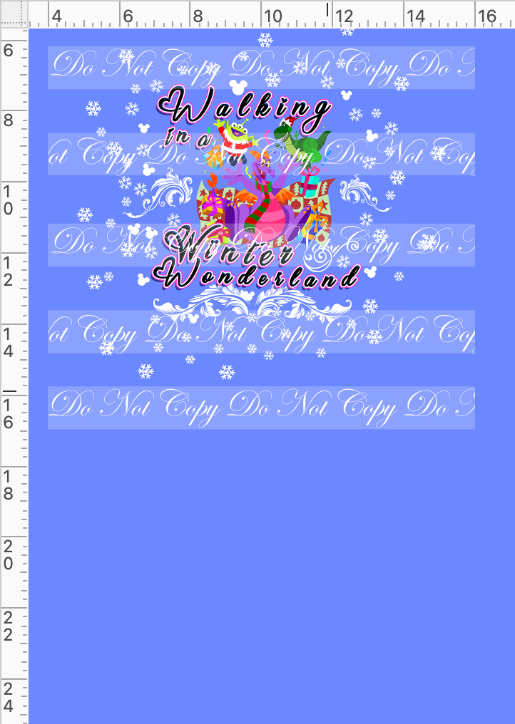 My Favorite Time of the Year - panel - fig - winter wonderland - cornflower - child