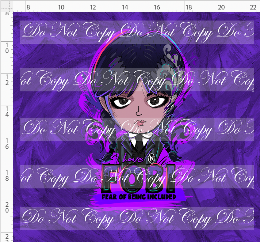 Nightshade Prep - Panel - Purple - Fear of being included - adult