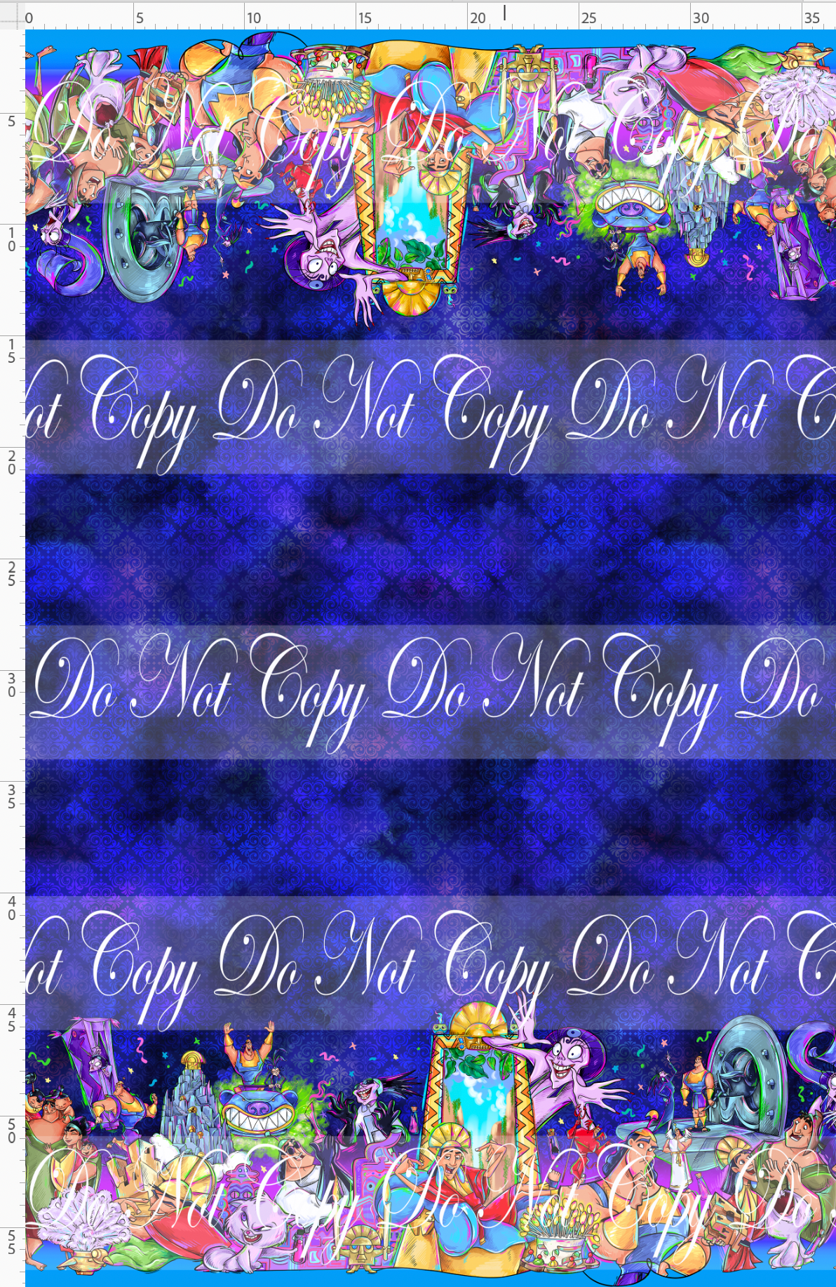 No Touchy - double border - navy