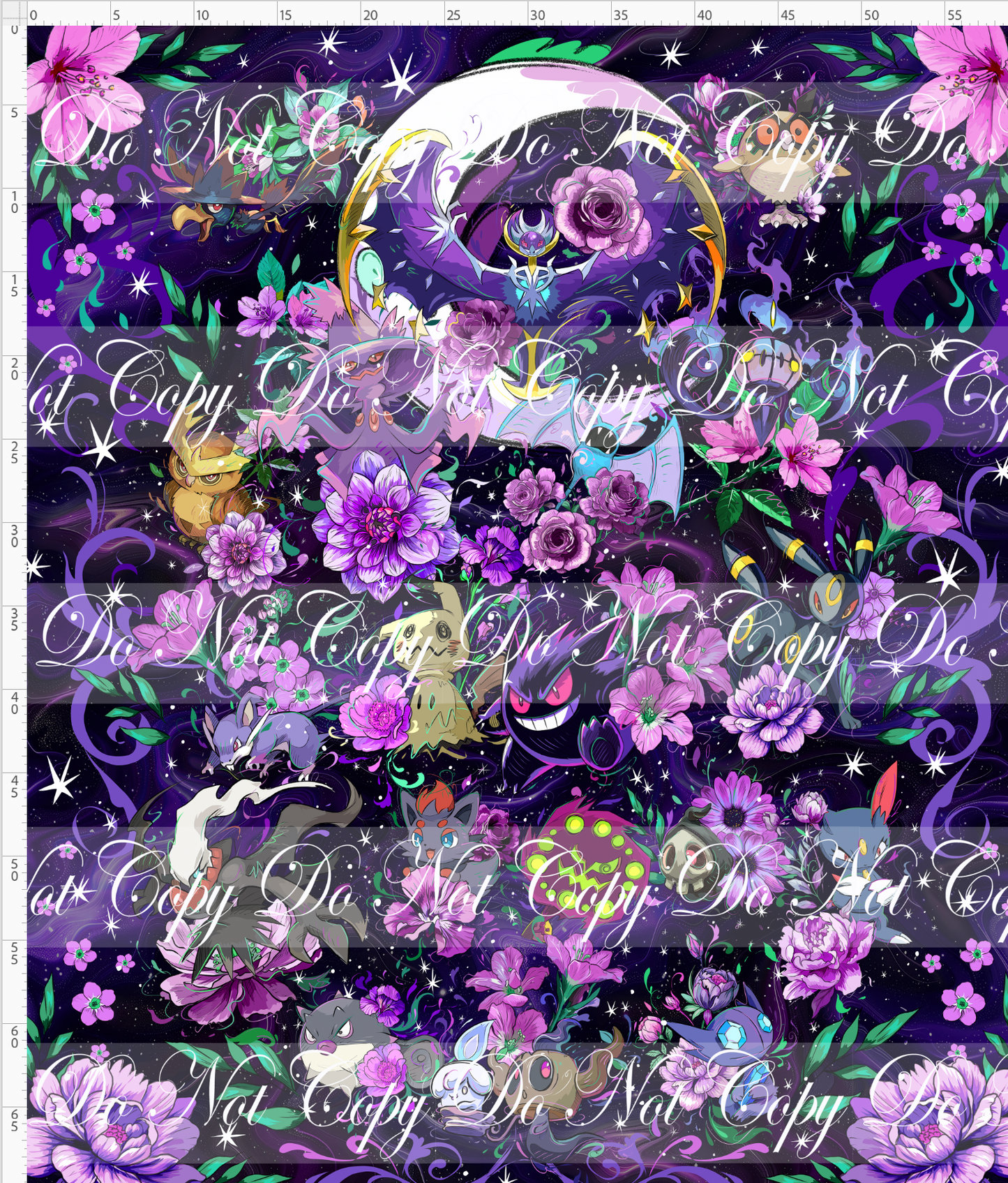 Nocturnal Cuties - Full Size Blanket Panel 58W x 72H
