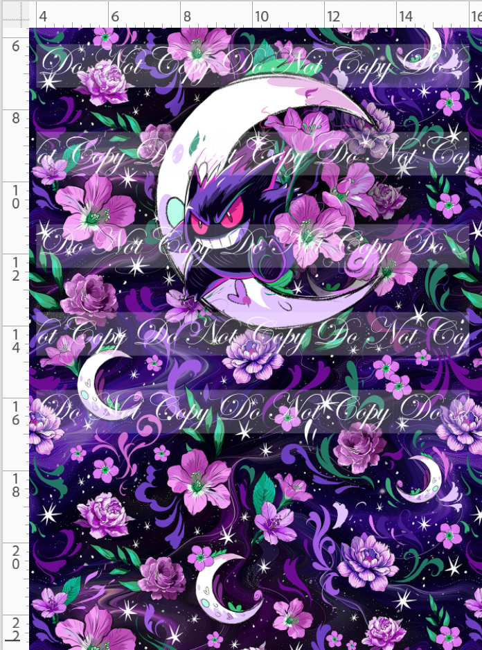 Nocturnal Cuties - panel - black and purple - gengar - CHILD