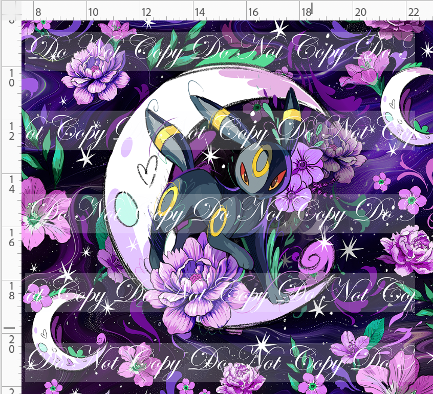 Nocturnal Cuties - panel - black and purple - umbreon - ADULT