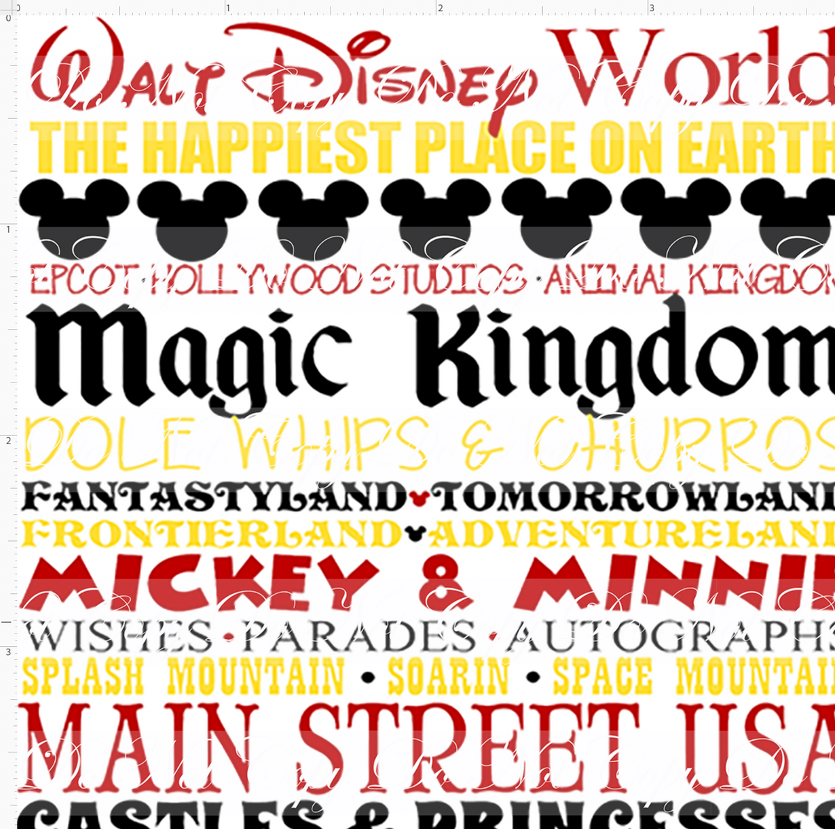 Oh Boy! & Oh Girl! - Classic Mouse - Magic Kingdom Text