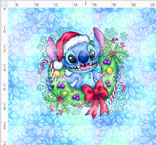 Ohana Holiday Magic - Panel - Adult - Aqua