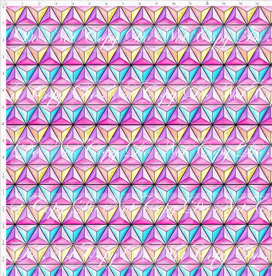 One little spark - triangles - colorful - large scale