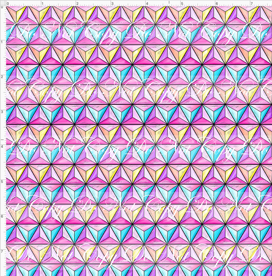 One little spark - triangles - colorful - small scale