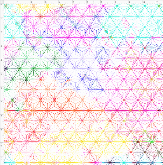 One little spark - triangles - erased white - regular scale