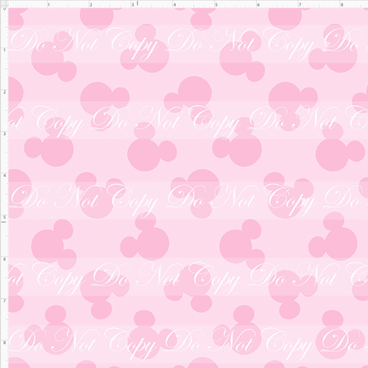 Pastel Mouse Heads - Light Pink