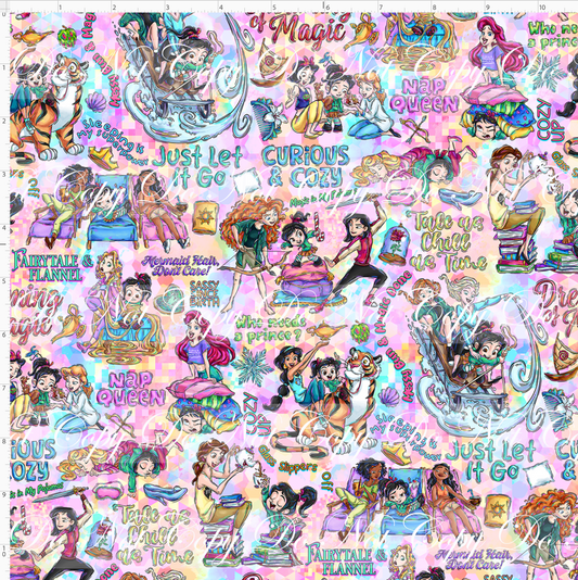 Pixel Princesses-Words-small scale-pastel background