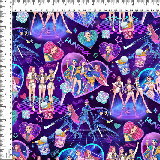 Pop Stars - Main #2 - Purple Background - Regular Scale