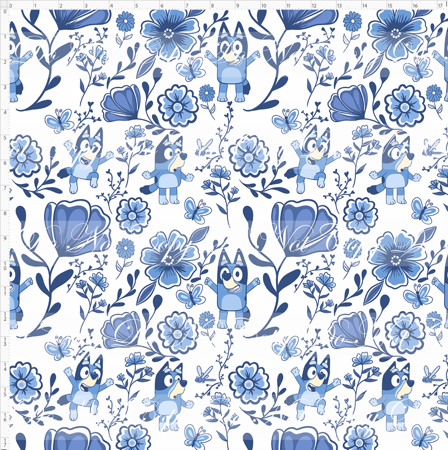 Porcelain Pups - Blue pup - Regular Scale