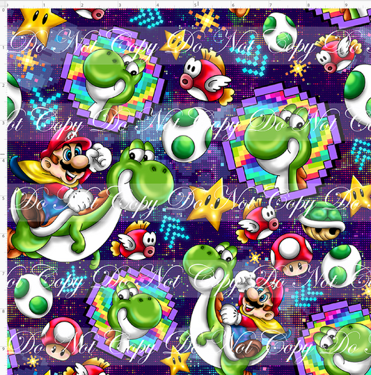 Press Start - Coordinate - Yosh - dark pixel - regular scale