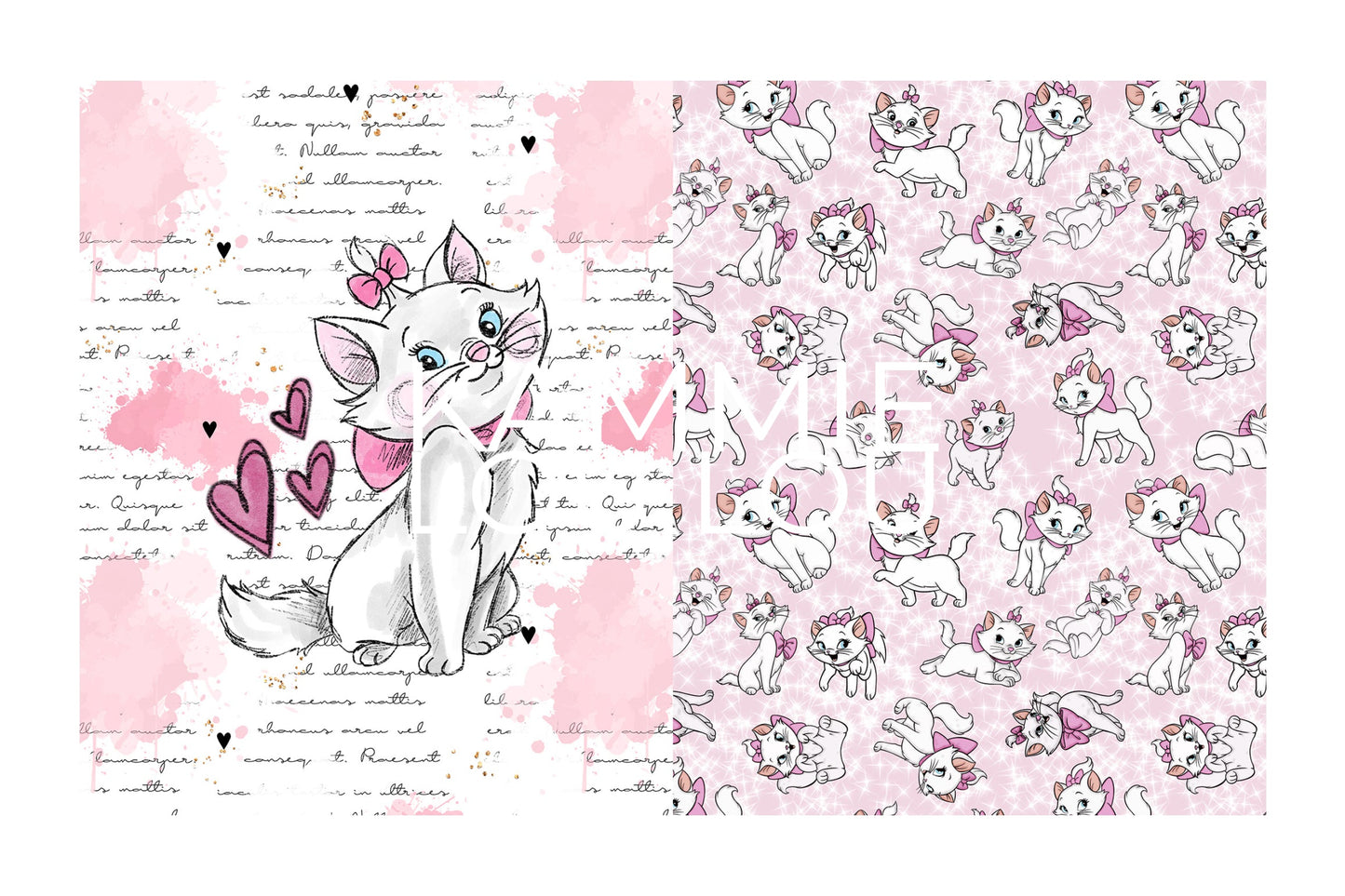 Pretty Kitty - Childrens Blanket Panel 58W x 36H