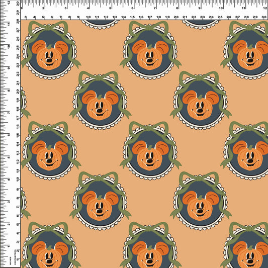 Pretty Spooky - Fall Mouse - Pumpkin Cameo Orange