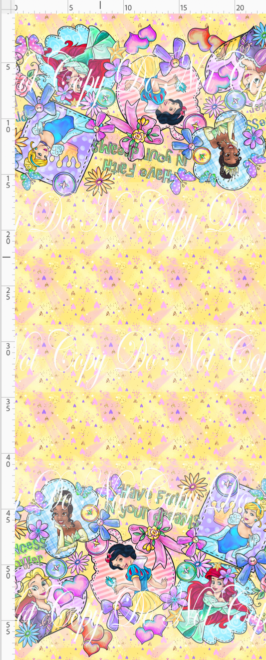 Princess Power - Double Border - Yellow