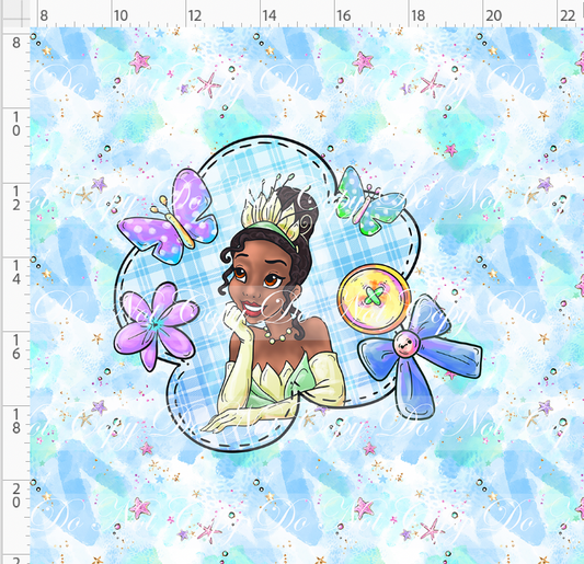 Princess Power - Panel - Bayou Belle - Blue - ADULT