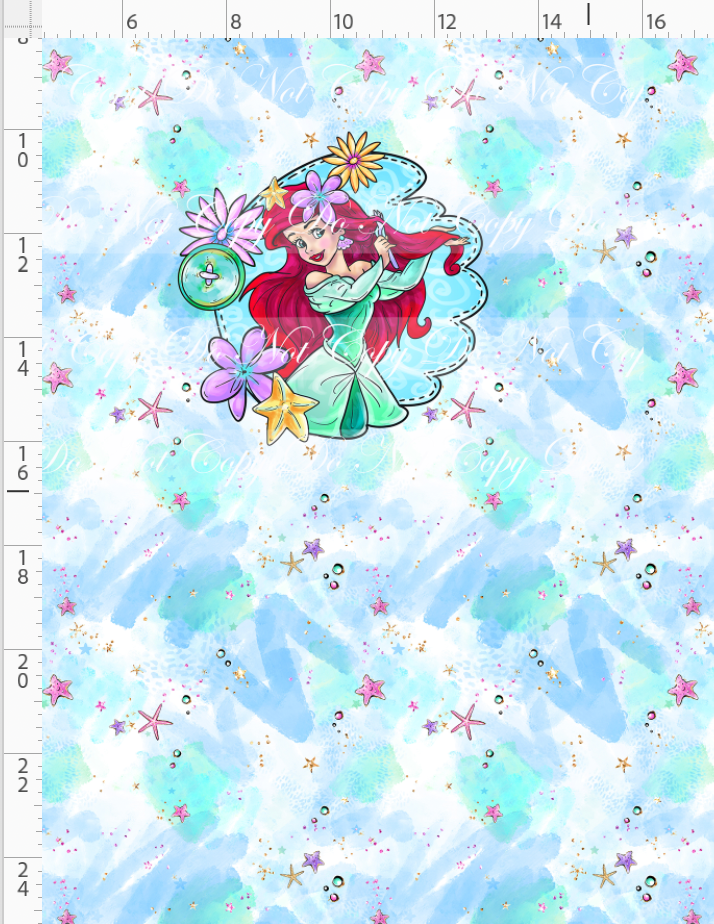 Princess Power - Panel - Mermaid - Blue - CHILD